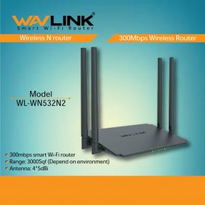 WAVLINK WL-WN532N2 4X5DBI ANTENNA WIRELESS ROUTER